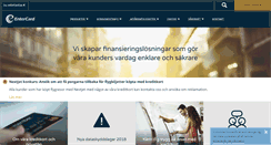 Desktop Screenshot of entercard.se