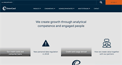Desktop Screenshot of entercard.com