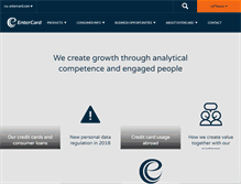 Tablet Screenshot of entercard.com